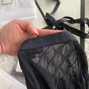 Authentic Gucci GG knit tights